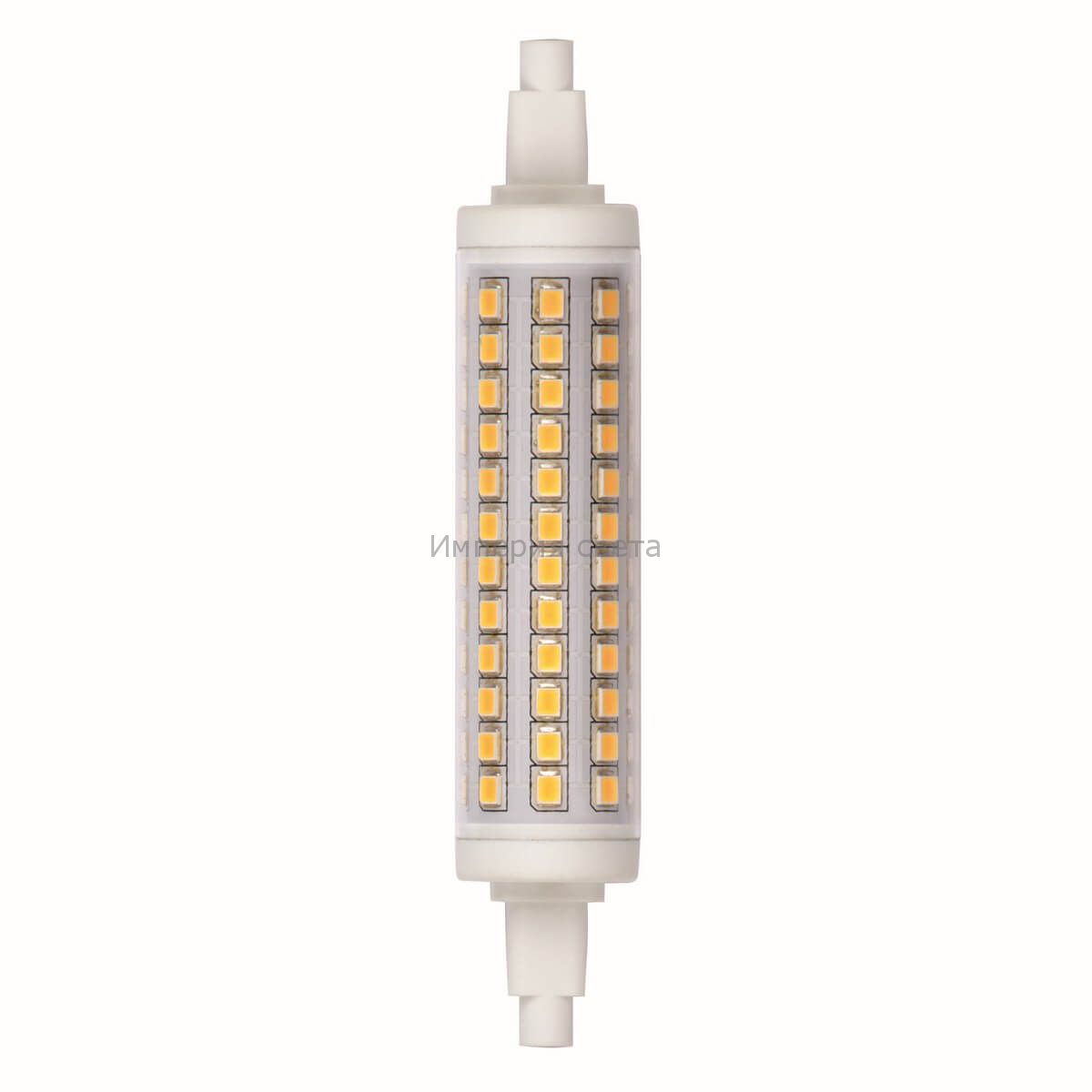 Светодиодные бытовые лампы :: Линейные галогенные лампы ::  LED-J78-6W/WW/R7s/CL PLZ06WH картон